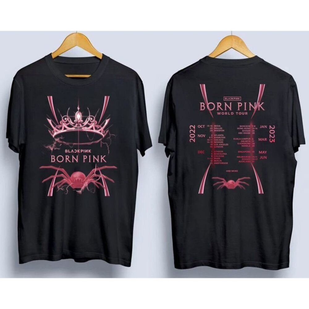Blackpink Born Pink World Tour Concert 2 Sided Unisex Fan T-Shirt 73